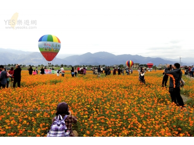 宜蘭景點-三星花海熱氣球
